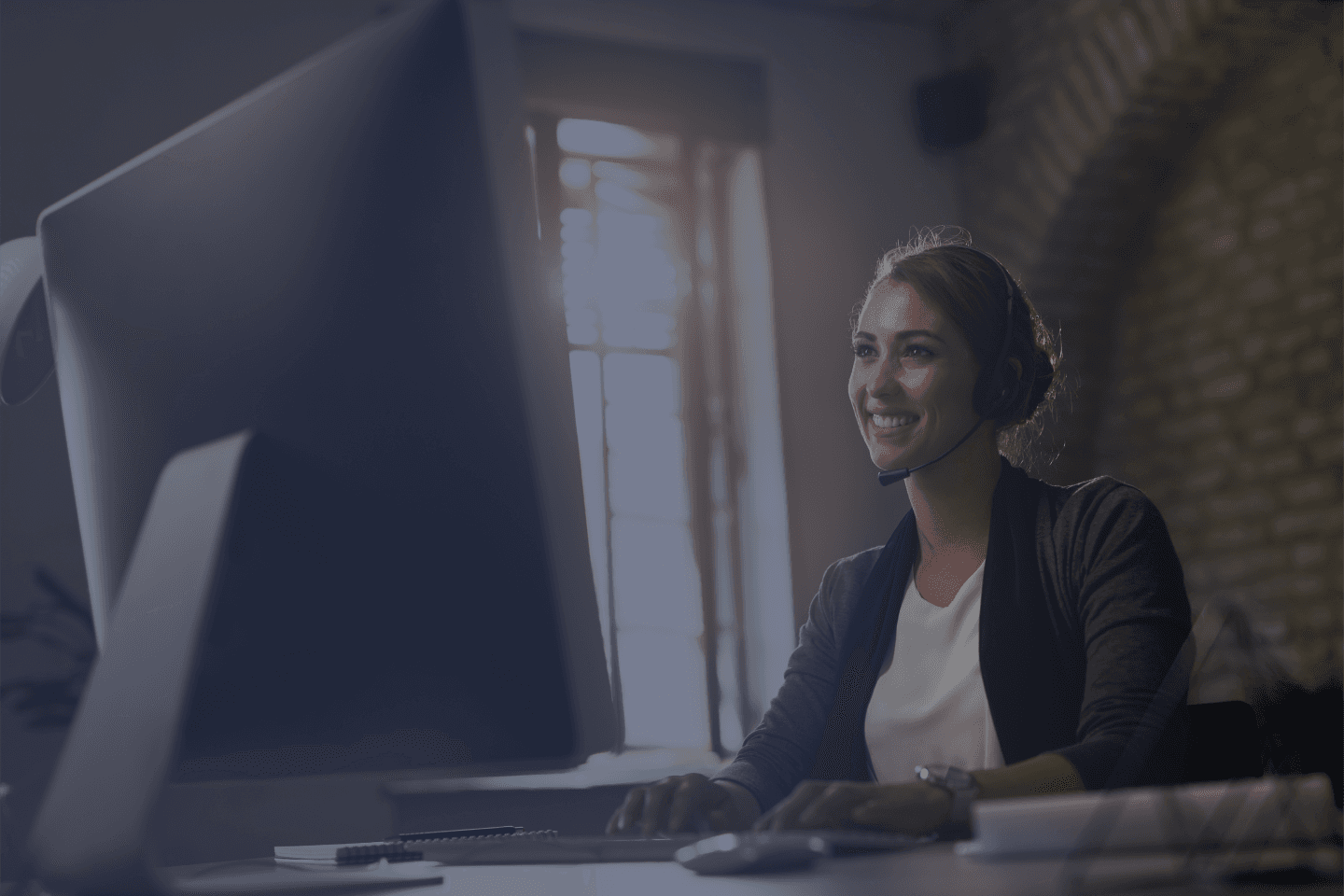 Professional woman in business attire